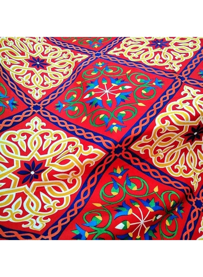 مفرش ترابيزة بتصميم خيامية لديكور رمضان، مقاس متر - Image 2